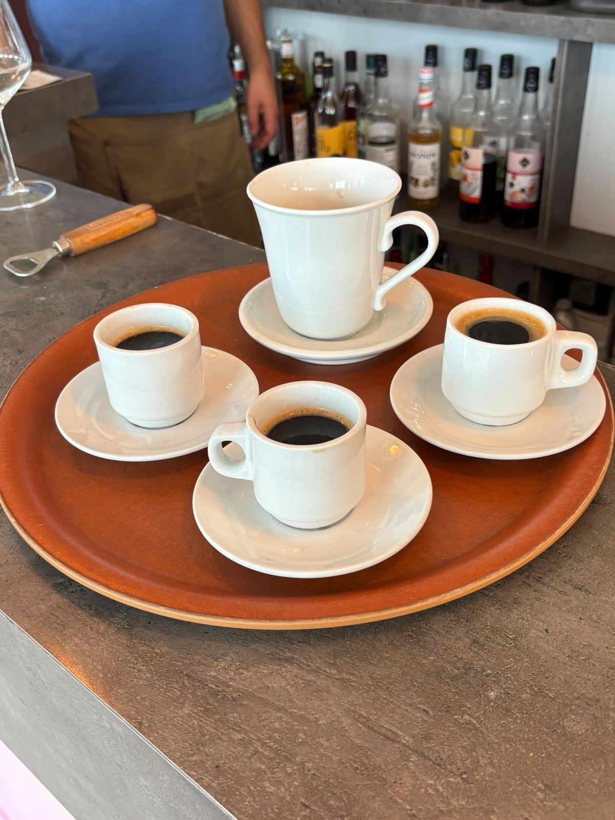 Cafés servis en fin de repas