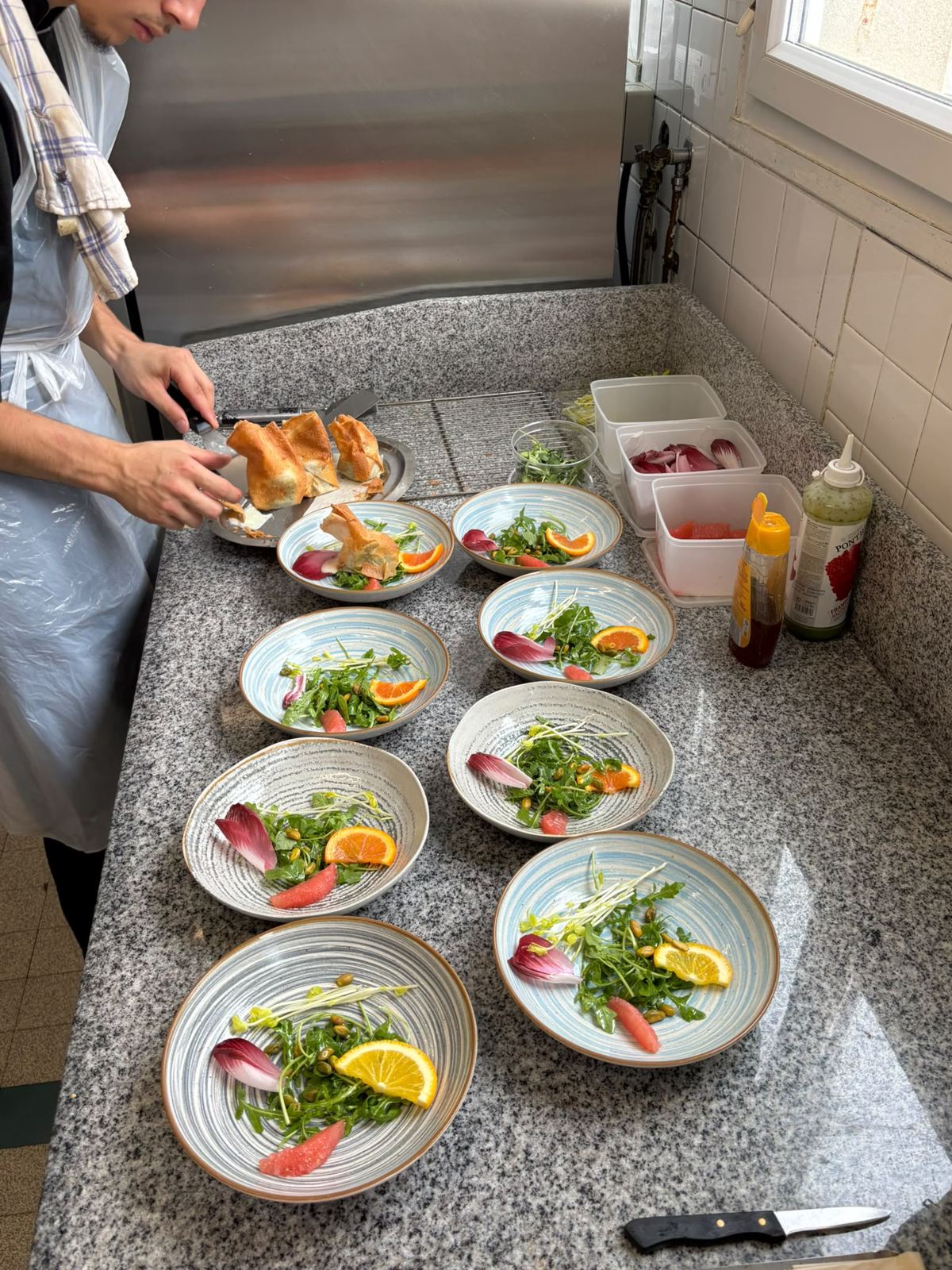 Dressage des entrées pour une prestation traiteur